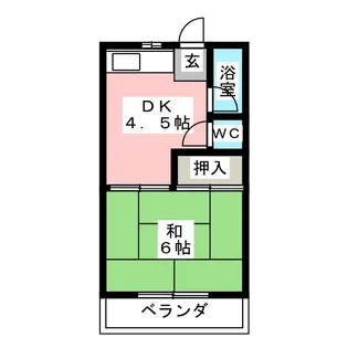 島田橋ハイツ【2階】の間取り