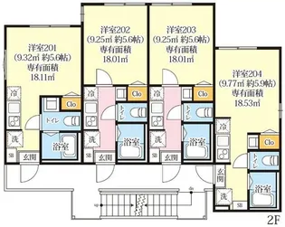 グリーンリヴィアS【2階】の間取り