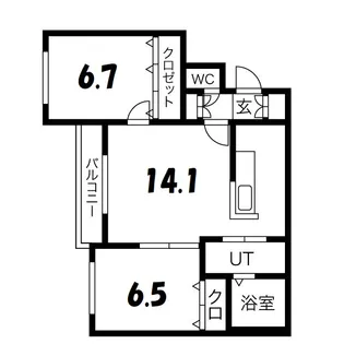 Cozy Place栄通【1階】の間取り