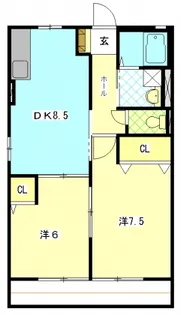 ミレニアムB【1階】の間取り