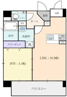 THE WREATH APARTMENT Ys【4階】の間取り