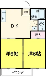 エバーグリーン【2階】の間取り