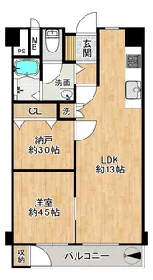 ネオハイツ江坂【7階】の間取り