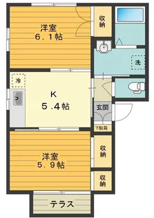 メゾン昴【1階】の間取り