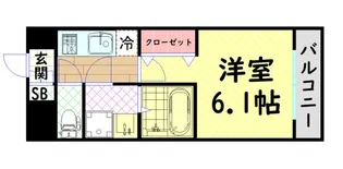 エスリード大阪リエート【8階】の間取り