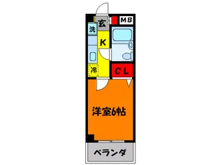 アルファ-マンション【2階】の間取り