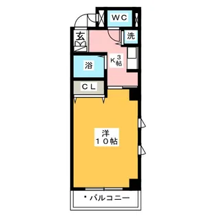 ロックハイツ栄【5階】の間取り