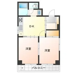 サンシャトー吉田【6階】の間取り