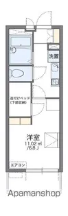 レオパレス萩崎【4階】の間取り