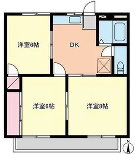 ザ・スクエア【2階】の間取り