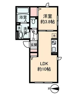 メゾン ルテチア【3階】の間取り