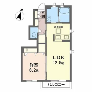 トルマリーナ B棟【1階】の間取り