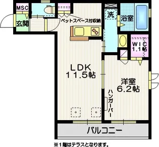 サンライズヒルズ【3階】の間取り