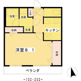 ラパン【2階】の間取り