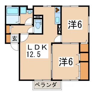レジデンス純II【2階】の間取り
