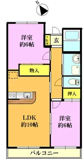 ベルデュールI【1階】の間取り