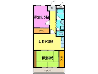 サンヒルズ光明池【2階】の間取り
