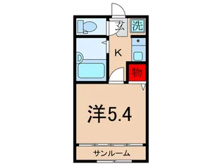 ラディーチェ・エム【1階】の間取り