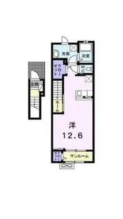 サクラメント・スクエア B【2階】の間取り