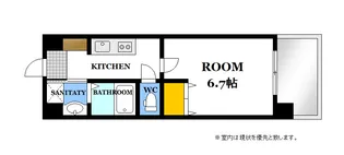 ISI BLDG FUNAIRI【8階】の間取り