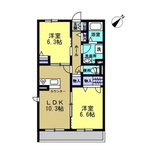 セルセI【3階】の間取り