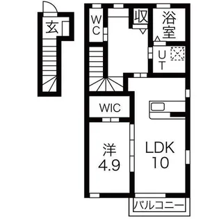 ラ・ルーチェ【1階】の間取り