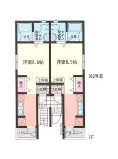 イクスアーク小岩【1階】の間取り