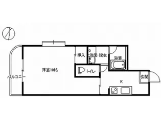 クレールIWAI【2階】の間取り