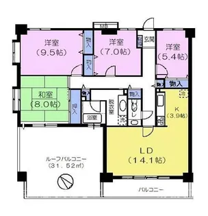 ツインタワー東棟【10階】の間取り