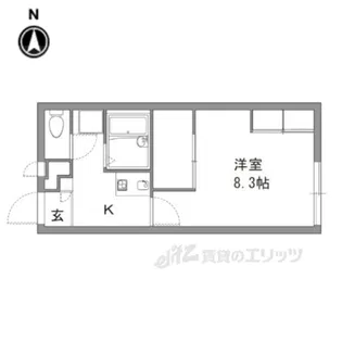 レオパレス萩ケ丘【2階】の間取り