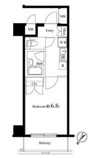 ヴェルトウォーターフロント【5階】の間取り