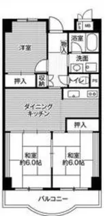 ビレッジハウス芝浦タワー1号棟【5階】の間取り