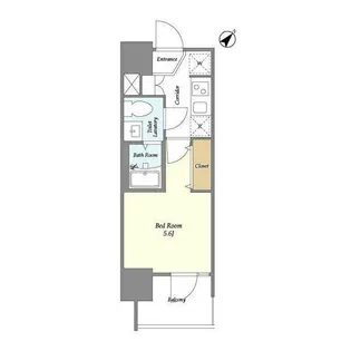 La Douceur四ツ木West【5階】の間取り