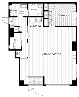 オーシャンハイツ【1階】の間取り