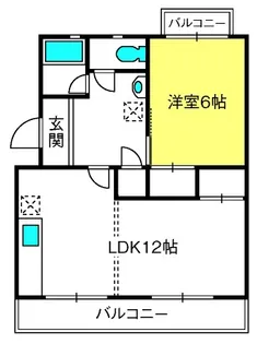 中根マンション【4階】の間取り