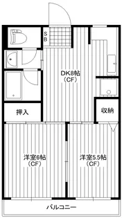 梶ヶ谷リベール【4階】の間取り