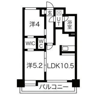 ヒルクレスト水前寺【3階】の間取り