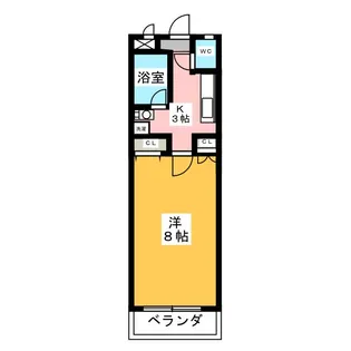 ボンボネール【2階】の間取り