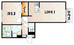 D-room守恒【3階】の間取り