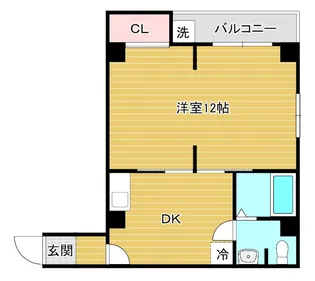ベルコネクト北田辺【5階】の間取り
