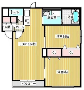 弥生EAST(イースト)【3階】の間取り