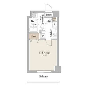 アルファコートお花茶屋II【2階】の間取り