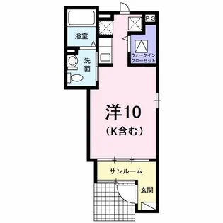 メゾンド ソレイユ【1階】の間取り