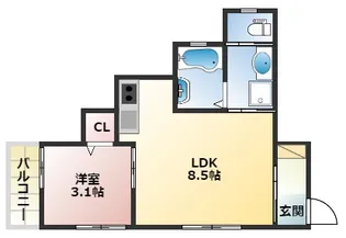 アジール・シエル【2階】の間取り