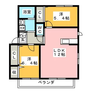 アピス C【2階】の間取り