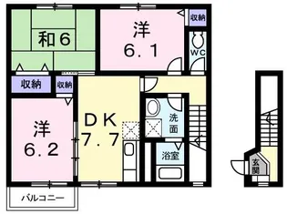 さわやか壱番館【2階】の間取り