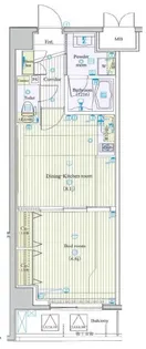 ジーコンフォートウェスト新横浜【9階】の間取り