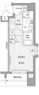 ガーラ・グランディ横濱桜木町【6階】の間取り
