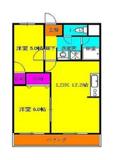 ロイヤルハイツ片桐【2階】の間取り