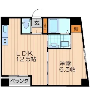 b.DOUGASHIBA【4階】の間取り